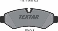 TEXTAR Bremsbeläge MERCEDES-BENZ SPRINTER 4-t 3,5-t...