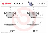 Brembo Bremsbeläge HINTEN BMW 3 3er E46 X3 E83 7 E38 + LAND ROVER RANGE ROVER 3