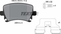 TEXTAR Bremsbeläge HINTEN VW CADDY GOLF 5 / 6 PASSAT...