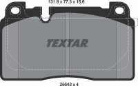 TEXTAR 2564302 Bremsbeläge VORNE AUDI Q5 (8RB) 2.0 -...