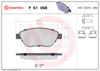 Brembo Bremsbeläge Bremsklötze VORNE CITROEN C3 C4 XSARA + PEUGEOT 206 207 307