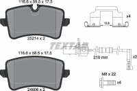 TEXTAR Bremsbeläge HINTEN AUDI A6 C7 4G2, Avant 4G5...