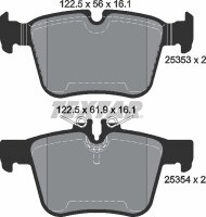 TEXTAR Bremsbeläge HINTEN MERCEDES-BENZ C-KLASSE...