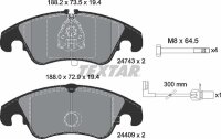 TEXTAR Bremsbeläge VORNE AUDI A4 B8 , Allroad, B9...