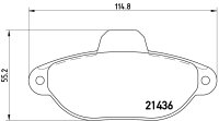 Brembo Bremsbeläge P 23 060 VORNE FIAT PUNTO , Cabriolet , Van + LANCIA Y + ZASTAVA 10