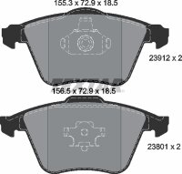 TEXTAR Bremsbeläge VORNE FORD FOCUS 2.5 ST  MAZDA 3...