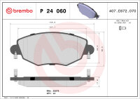 Brembo Bremsbeläge VORNE FORD MONDEO III 3 + JAGUAR X-TYPE I X400