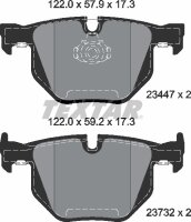 TEXTAR Bremsbeläge HINTEN BMW X5 (E70), X5 F15, F85...