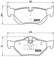 Set BREMBO Bremsscheiben + Bremsbeläge BMW 1er E81 E87 3er E90 E91 E92 E93 X1 E84 H