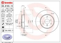 Brembo Bremsscheibe VORNE SMART CABRIO 450 CITY-COUPE...