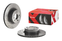 BREMBO XTRA LINE Gelochte Bremsscheibe HINTEN BMW X3...