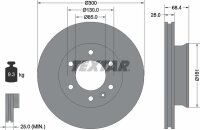 TEXTAR Bremsscheibe MERCEDES-BENZ SPRINTER + VW CRAFTER...