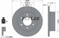 TEXTAR Bremsscheibe MERCEDES-BENZ SPRINTER + VW CRAFTER...