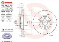 BREMBO Bremsscheibe VORNE FORD GALAXY MONDEO S-MAX +...