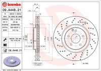 BREMBO Bremsscheibe VORNE MERCEDES-BENZ C-KLASSE W203 S203 CLK C209 SLK R171