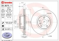 BREMBO Bremsscheibe VORNE BMW X3 F25 + X4 F26 sDrive /...