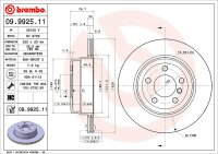 BREMBO Bremsscheibe HINTEN BMW X5 E70, (F15, F85) + X6...