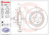 BREMBO Bremsscheibe HINTEN MERCEDES-BENZ M-KLASSE (W163) ML