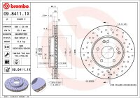 BREMBO Bremsscheibe VORNE MERCEDES-BENZ C - E KLASSE W203...