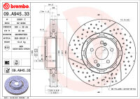 BREMBO Bremsscheibe VORNE MERCEDES-BENZ AMG GT CLS + E...