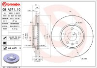 BREMBO Bremsscheibe VORNE OPEL INSIGNIA A G09, Country, Sports Tourer 321mm