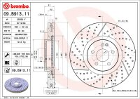 BREMBO Bremsscheibe VORNE MERCEDES-BENZ A-KLASSE W176 CLA...