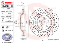 BREMBO Bremsscheibe HINTEN MERCEDES-BENZ AMG GT C190 C -...