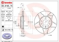 BREMBO Bremsscheibe VORNE OPEL SIGNUM VECTRA C / CC +...