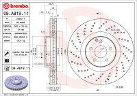 BREMBO Bremsscheibe VORNE MERCEDES-BENZ CLS C219 E / S KLASSE W211 W221 R230