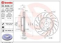 BREMBO Bremsscheibe VORNE MERCEDES-BENZ A / B KLASSE W176...