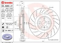 BREMBO Bremsscheibe VORNE MERCEDES-BENZ GL- ML GLE GLS...