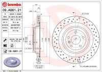 BREMBO Bremsscheibe HINTEN MERCEDES-BENZ GL GLE M-KLASSE...