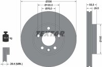 TEXTAR Bremsscheibe VORNE VW TOUAREG TRANSPORTER T5 / T6...