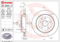 BREMBO Bremsscheibe HINTEN JEEP GRAND CHEROKEE 4 IV WK...