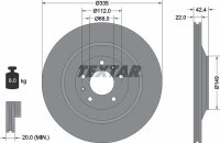 TEXTAR Bremsscheibe HINTEN AUDI A8 + BENTLEY CONTINENTAL...